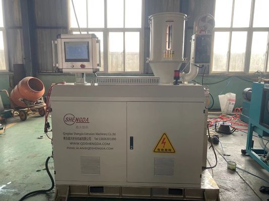 De plastic Enige Muur Golflijn van de Pijpuitdrijving met Verbinding voegt Visuele Plaatsende Pijpsnijmachine toe
