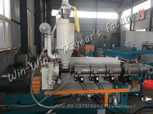 Plastic HDPE PE PP PVC enkelwandige gegolfde zachte buis extrusiemachine