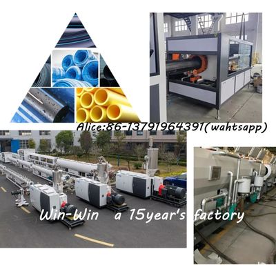 Automatische Plastic PVC UPVC Water Elektrische PVC Pijp Extrusie Lijn PLC Controle