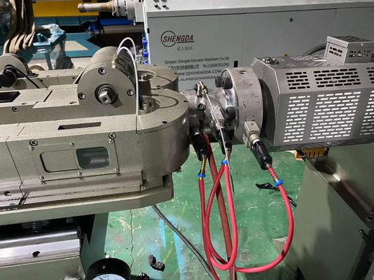 De plastic Enige Muur Golflijn van de Pijpuitdrijving met Verbinding voegt Visuele Plaatsende Pijpsnijmachine toe