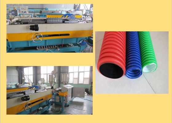 De dubbele Extruder van de de Rioleringspijp van Muurpvc 750kg/H Golf